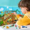 Construction Site Fridge Magnets for Toddlers, 50 PCS Refrigerator Magnets for Kids, Create a Scene Magnetic Play Sticker Book Travel Game Educational Toys for Kids view 4