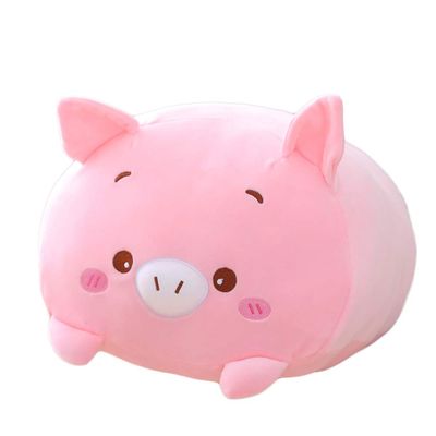 hitoshe Pig Plush Pillow, Soft Pink Pig Stuffed Animal Body Pillow Toy Gifts for Bedding, Kids, 23.6"