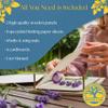 Berstuk Wooden Flower Press for Adults and Teens - Includes Expert Video Tutorials - Large Flower Press Kit 10.8" x 6.9" - Gift-Ready Packaging Ideal for Arts and Crafts Lovers view 2