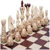 Wooden Chess Pieces Embassy- Felted, Weighted, Nice Looking - Chessmen ONLY view 1