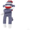 Made By Aliens Adorable Sock Monkey, The Original Traditional Hand Knitted Stuffed Animal Toy Gift-for Kids, Babies, Teens, Girls and Boys Baby Doll Present Puppet (20" Blue) view 1