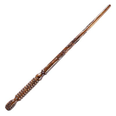 Handicraftviet - Hand Carved Wooden Magic Wand, Wizard Wands for Wizards/Collectible Cosplay/Magical Gift for Halloween, Christmas and Birthday Party 15 inch (S2)