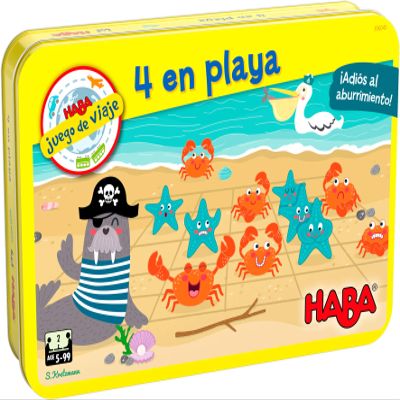 HABA 306045-4 on the beach - travel game in tin - over 5 years