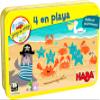 HABA 306045-4 on the beach - travel game in tin - over 5 years view 1