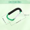 Yinpecly 2 Pack Stroller Hooks by Baby, 5.51 inch Length Large Stroller Hooks for Mommy, Convenient Organizer Hook Bag Clips Pram Pushchair Grocery or Diaper Bags Holder, Green view 2