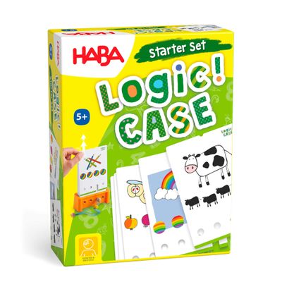 HABA Logic! CASE Brain Games for Kids Starter Set 5+, Brain Teaser Puzzles and Car Games, Mind Puzzles to Develop Critical Thinking for Kids