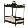 Melody Jane Dollhouse Chinese Black Double Four Poster Day Bed JBM Bedroom Furniture view 1