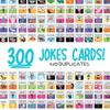300 Joke Cards for Kids - Lunchbox Notes - Inspirational Motivational Cards for Children - Jokes and Puns for Boys and Girls - Great for Parties, Schools, Bake Sales, Picnics. view 2