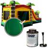 Moose Supply SX 69 Vinyl Repair Kit | Inflatable Bounce House Repair Kit | Green Marble | Includes 4 Ounce Adhesive and Vinyl Roll | for Flexible, Waterproof Repairs of Tears, Punctures, and Holes view 1