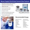 Moose Supply SX 69 Vinyl Repair Kit | Inflatable Bounce House Repair Kit | Green Marble | Includes 4 Ounce Adhesive and Vinyl Roll | for Flexible, Waterproof Repairs of Tears, Punctures, and Holes view 2