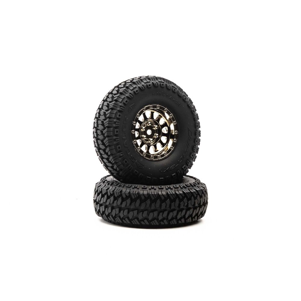 Duratrax Class 1 Scaler CR C3 Mntd 1.9 Blk/Chr 2 DTXC4066 RC Tire