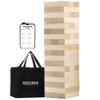 Outdoor Games Giant Tower Stacking Game Stack to 5 Ft Tall Includes 54 Blocks Carry Bag and Scoreboard - for Backyard,Beach,Lawn,Tailgates view 1
