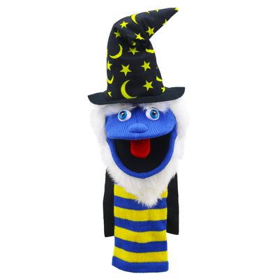 The Puppet Company - Wizard - Fun Knitted Character Sock Puppet - PC007021