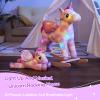 Glow Guards Light up Musical Unicorn Rocking Horse Set of 2 with Stuffed Rainbow Unicorn Toys Ride On Unicorn with Wooden Chair Gifts for Toddler Children Age 3-6 view 4