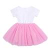 3rd Birthday Girl Outfit Toddlers Kid Third Birthday Party Princess Tutu Tulle A-line Skirt with Bowknot Headband Cake Smash Photo Shooting Props Pageant Wedding Summer Clothes Pink 3 Years view 4