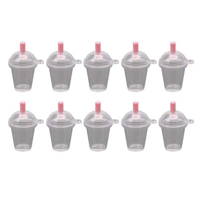 10Pc Coffee Cup Dollhouse Miniature Handmade Food Supply Keychain Jewelry Making