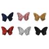 6Pcs sequin bow hair glitter hair bows bowknot hair clip boutique infant hair barrettes bows hairpin baby barrettes sparking hair girl button toddler cute leather view 1