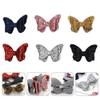 6Pcs sequin bow hair glitter hair bows bowknot hair clip boutique infant hair barrettes bows hairpin baby barrettes sparking hair girl button toddler cute leather view 2