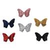 6Pcs sequin bow hair glitter hair bows bowknot hair clip boutique infant hair barrettes bows hairpin baby barrettes sparking hair girl button toddler cute leather view 4