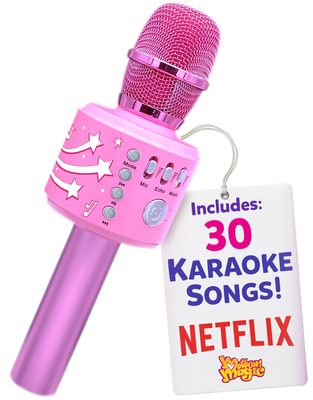Move2Play Motown Magic, Bluetooth Karaoke Microphone | Includes 30 Famous Songs |Kids Karaoke Microphone | Birthday Gift for Boys and Girls Ages 3 4 5 6 7 8+