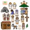 He is Risen Bible Felt Figures for Flannel Board Story Easter Crucifixion Jesus Plus Activity Pages Lesson Guide view 1