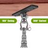 Dolibest Heavy Duty Swing Hanger, Swing Set Accessorie for Indoor Outdoor Playground, Porch Swing Hanging Kit for Wooden and Concrete Set with 4 Wood Screws and 4 Expansion Bolts, 900LB . view 4