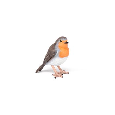 Papo - Robin - Realistic Figurine - 3 Years Old - Garden Animals Collection - Hand Painted - Educational Realistic Bird Toy - Faithfull Details - 5 cm - Gift idea - Robin Bird Toy - Wildlife Figurine