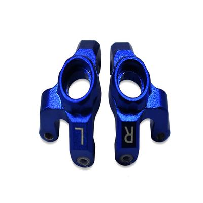2pc Set Losi 1/18 2Wd Mini-T 2.0 Los01015 Aluminum Stabilizing Mount for Front Upper Arm Tie Rods by GPM (Blue)