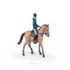 Papo - Hand-Painted - Figurine - Horses,Foals and Ponies - Walking Horse with Male rider-51565 - Collectible - for Children - Suitable for Boys and Girls - from 3 Years Old view 1