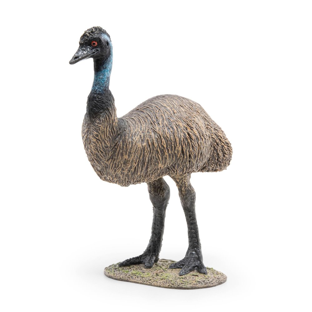 Papo - Emu - Realistic Figurine - for Ages 3+ - Wild Animal Kingdom Collection - Hand Painted - Highly Detailed - Durable and Educational - Gift Idea - Collectable - emu Figurine - Wild Bird Model