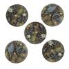 War World Gaming Fantasy Forest Resin Bases  Set of 5 Round 40mm Bases for 20-28mm Scale Miniatures view 1