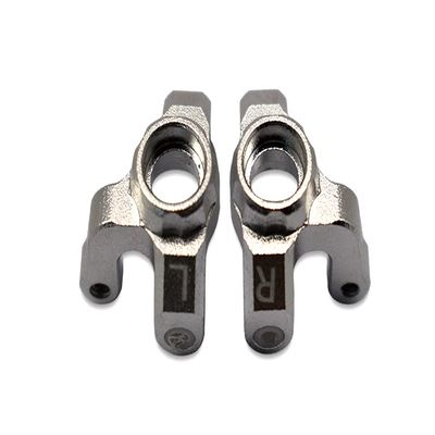 2pc Set Losi 1/18 2Wd Mini-T 2.0 Los01015 Aluminum Stabilizing Mount for Front Upper Arm Tie Rods by GPM (Silver)