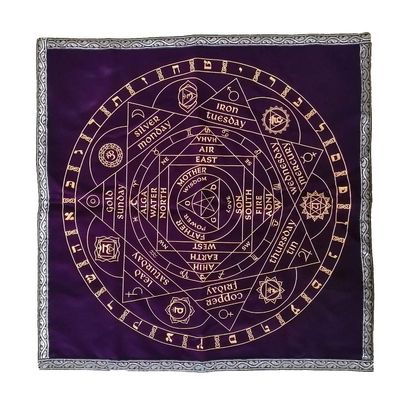 SNAHE Altar Tarot Card Cloth Tablecloth 12 Constellations Tablecloth Astrology Tarot Divination Cards Table Cloth Tapestry