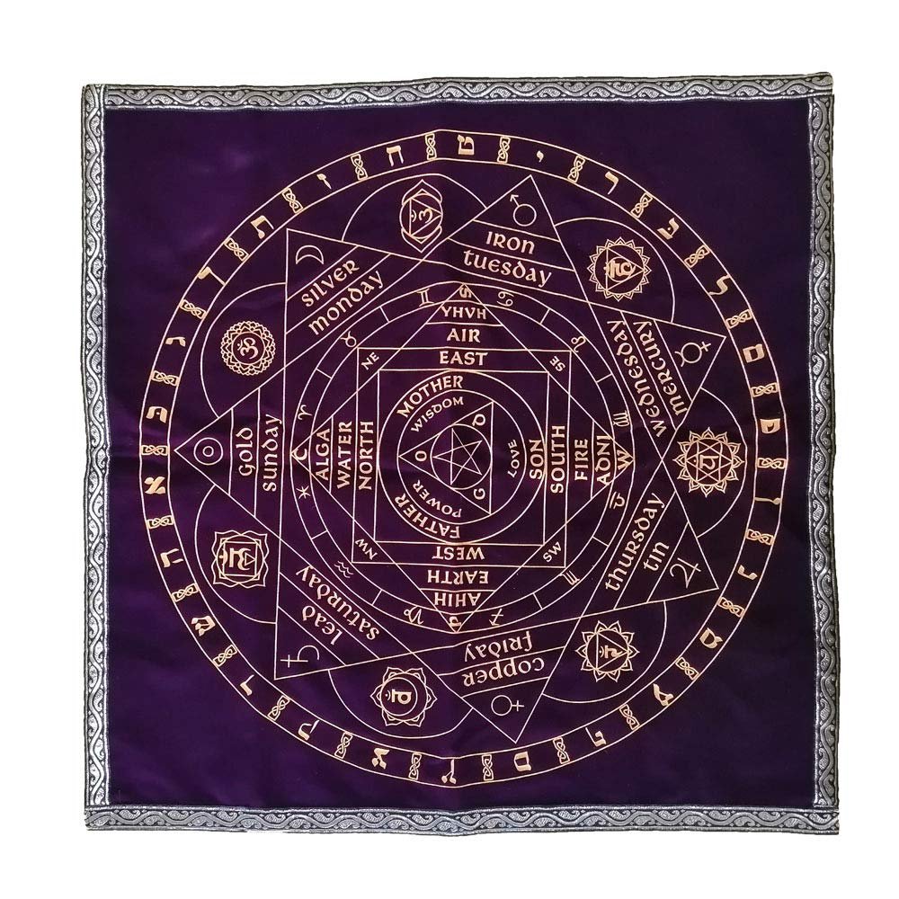 SNAHE Altar Tarot Card Cloth Tablecloth 12 Constellations Tablecloth Astrology Tarot Divination Cards Table Cloth Tapestry