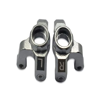2pc Set Losi 1/18 2Wd Mini-T 2.0 Los01015 Aluminum Stabilizing Mount for Front Upper Arm Tie Rods by GPM (Gray)