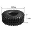 Que-T 4pcs 120mm 1.9inch Wheel Tires with Foam for RC 1/10 Axial SCX10 D90 TRX-4 Crawler Cars view 2