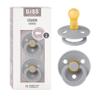 BIBS Pacifiers Colour Collection | Natural Rubber Baby Pacifier | Set of 2 BPA-Free Soothers | Made in Denmark | 6+ Months (Pack of 2) | Cloud view 1