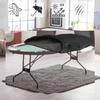 J&C Poker Table Cover Oval 96x44in 420D Waterproof Folding Poker Table Covers Weatherproof Foldable Poker Table Cover with Elastic Hem view 3