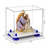 Better Display Cases Versatile Acrylic Clear Display Case - Small Rectangle Box with Dark Blue Risers and White Base 9.5" x 6" x 6.5" (V43/A005) view 2