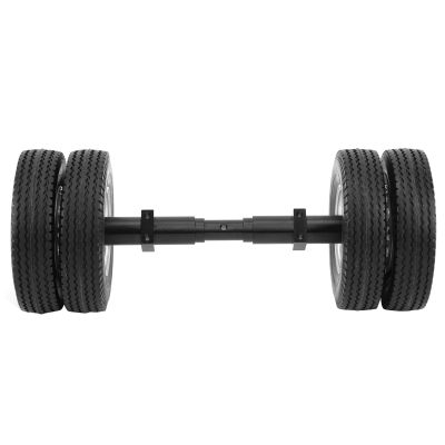 Dilwe 1/14 RC Rear Axle Tire RC Accessories, Non Powered Rear Axle Tire 10 Hole Wheel Hub RC Tractor Trailer DIY Modification Parts RC Car Replacement Parts