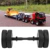 Dilwe 1/14 RC Rear Axle Tire RC Accessories, Non Powered Rear Axle Tire 10 Hole Wheel Hub RC Tractor Trailer DIY Modification Parts RC Car Replacement Parts view 2