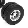 Dilwe 1/14 RC Rear Axle Tire RC Accessories, Non Powered Rear Axle Tire 10 Hole Wheel Hub RC Tractor Trailer DIY Modification Parts RC Car Replacement Parts view 3