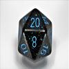 Chessex 34mm Single Speckled Blue Stars D20 Die, 20 Sides, Polyhedral Die, Table Game Accessories, Role Play, Dungeons and Dragons(D&D) view 1