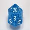Chessex 34mm Single Speckled Water D20 Die, 20 Sides, Polyhedral Die, Table Game Accessories, Role Play, Dungeons and Dragons(D&D) view 1