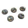 War World Gaming Fantasy Forest Resin Bases  Set of 5 Round 25mm Bases for 20-28mm Scale Miniatures view 1