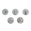 War World Gaming Fantasy Forest Resin Bases  Set of 5 Round 25mm Bases for 20-28mm Scale Miniatures view 3