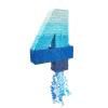 BLUE PANDA Pull String Pinata - Corrugated & Number 4 Pinata - Ombre Blue Tissue & 4 Year Old Birthday Decor - Easy Fill & 4 Year Old Boy Fun - Number 4, Ombre Blue - 16.5 x 12 x 3 in view 1