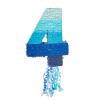 BLUE PANDA Pull String Pinata - Corrugated & Number 4 Pinata - Ombre Blue Tissue & 4 Year Old Birthday Decor - Easy Fill & 4 Year Old Boy Fun - Number 4, Ombre Blue - 16.5 x 12 x 3 in view 4
