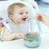 Ginbear Baby Bowls with Suction, Silicone Bibs, Self Feeding Spoons, Led Weaning Supplies, Toddler Eating Set for Ages 6 Months+ (Hazy Green) view 3