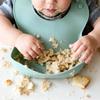 Ginbear Baby Bowls with Suction, Silicone Bibs, Self Feeding Spoons, Led Weaning Supplies, Toddler Eating Set for Ages 6 Months+ (Hazy Green) view 4